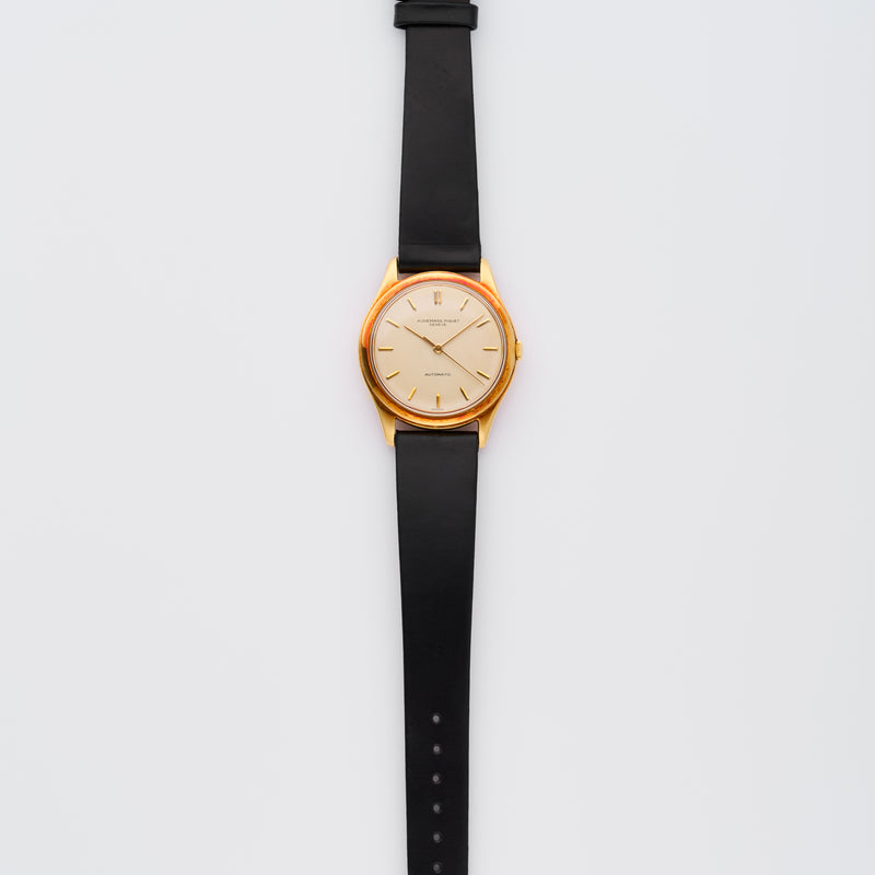 1950s Audemars Piguet Calatrava Waterproof 18k Yellow Gold Sweep Center Seconds silvered Dial 2499