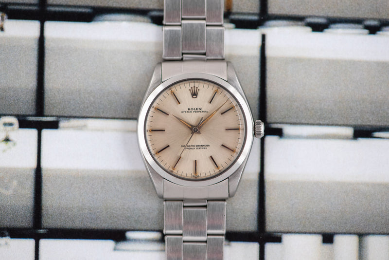 1962 Rolex Oyster Perpetual Silver "Swiss" Dial 1002