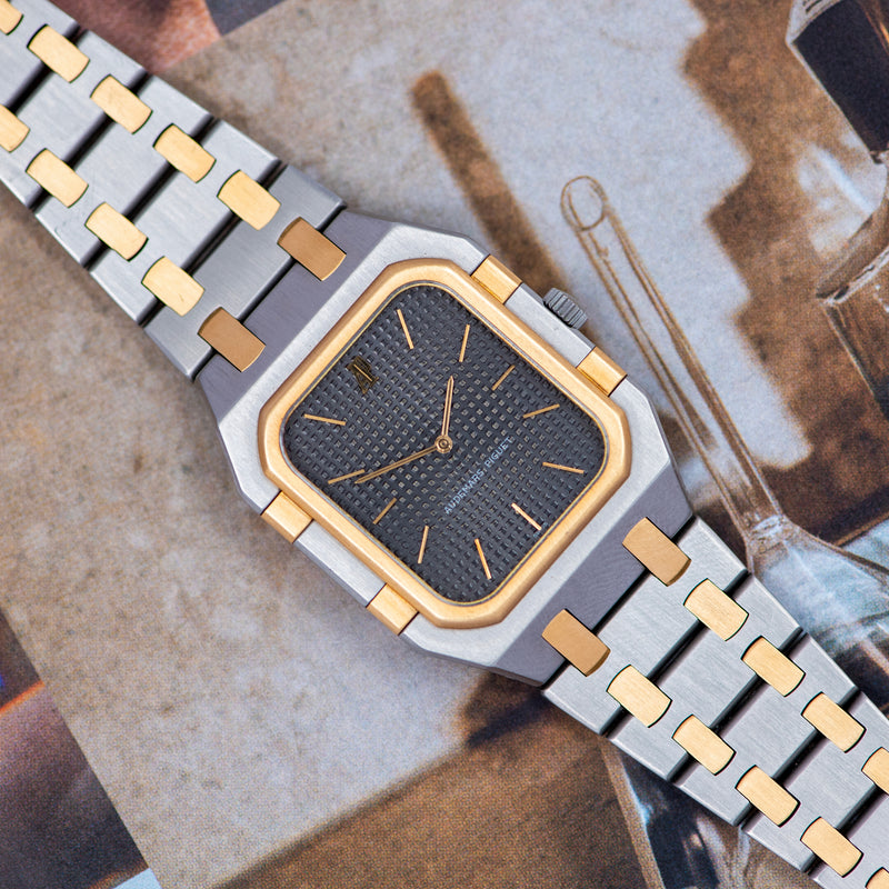 1980s Audemars Piguet Royal Oak Gold/Steel Grey Dial Mid-Size 6009SA