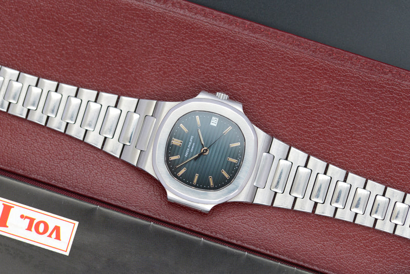 Full Set 1996 Patek Philippe Nautilus Blue Dial 3800