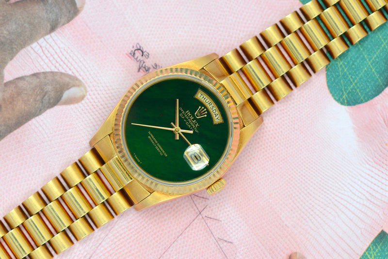 1987 Rolex Oyster Perpetual Day-Date "Bloodstone" Jasper 18038