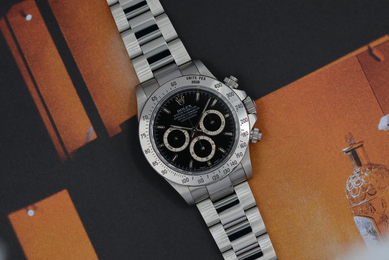 1999 Rolex Oyster Perpetual Cosmograph Daytona Black Dial 16520 A Serial