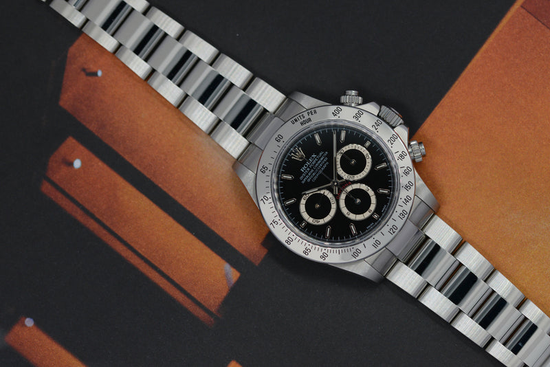 1999 Rolex Oyster Perpetual Cosmograph Daytona Black Dial 16520 A Serial