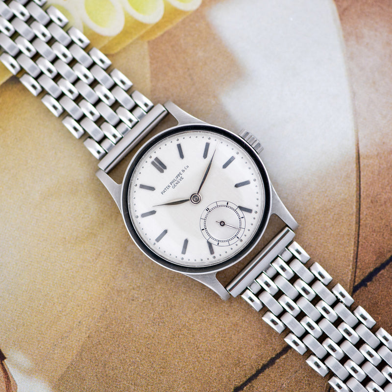 1937 Patek Philippe "Calatrava" Famous 96 Silvered Dial with Extract from the Archives