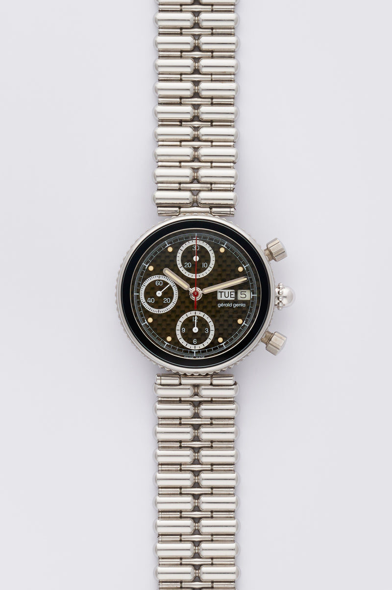 1990s Gérald Genta Gefica Chronograph Tropical Dial 2989/7