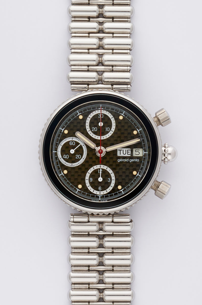 1990s Gérald Genta Gefica Chronograph Tropical Dial 2989/7