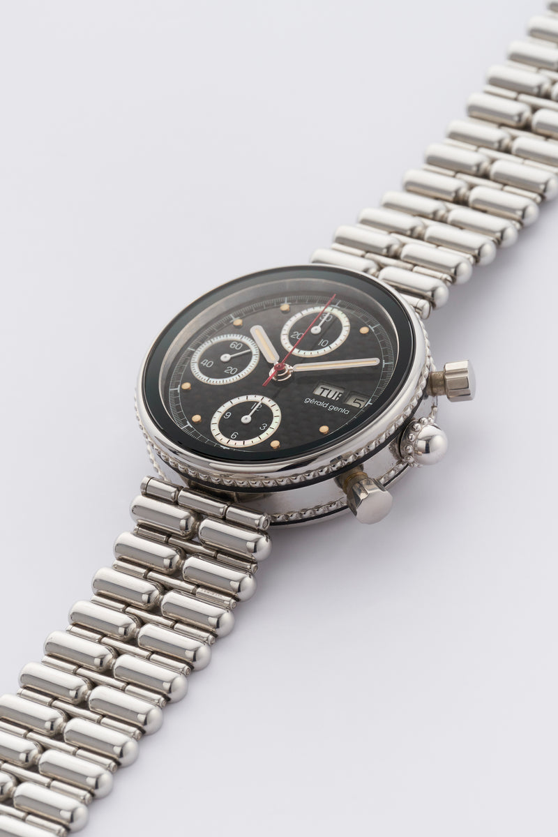 1990s Gérald Genta Gefica Chronograph Tropical Dial 2989/7