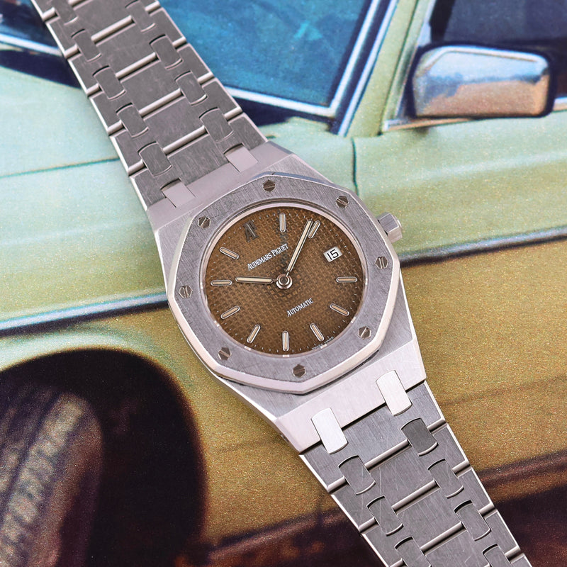 1990s Audemars Piguet Lady Royal Oak Mid-Size Tropical Dial 14470ST