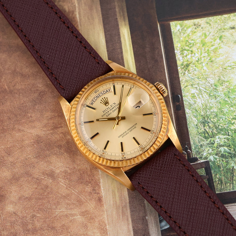 1970 Rolex Oyster Perpetual Day-Date 18k Yellow Gold Gold Dial 1803