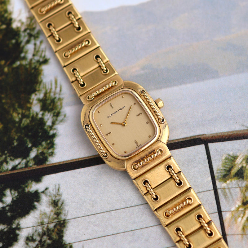 1980s Audemars Piguet Cord'Or Lady-Rope18k Yellow Gold 6050BA