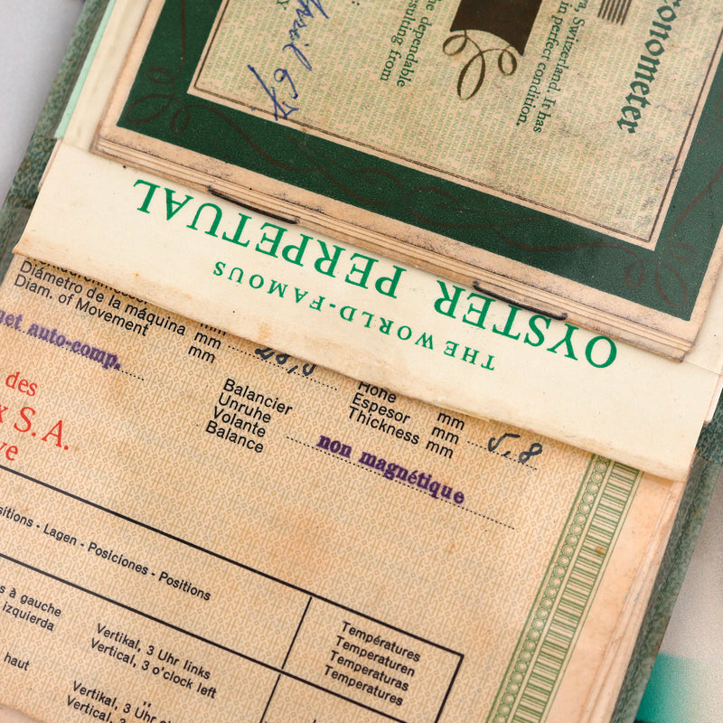 1967 Rolex Oyster Perpetual Date No Lume Silver Dial 1500 with Original papers, documents and booklets