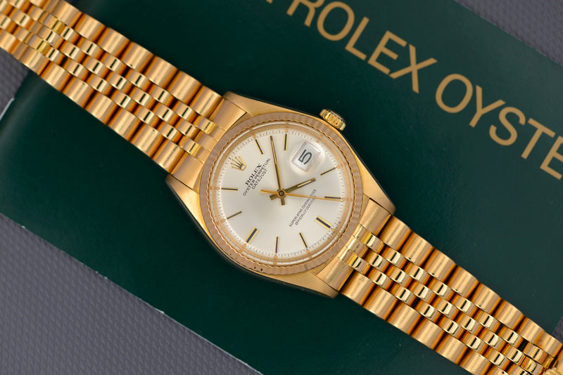 1977 Rolex Oyster Perpetual Datejust 18K Yellow Gold