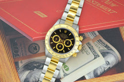 1993 Rolex Oyster Perpetual Cosmograph "Daytona" Gold/Steel Inverted 6 Dial 16523