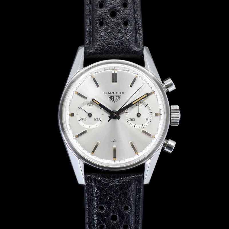 1960s Heuer Carrera "Black Hands" 3647S