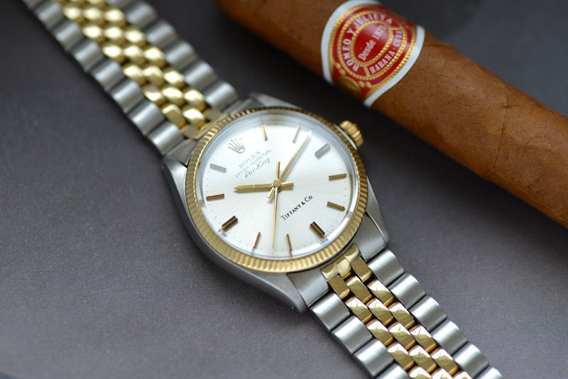 1970 Rolex Air-King Tiffany Gold/Steel 5501