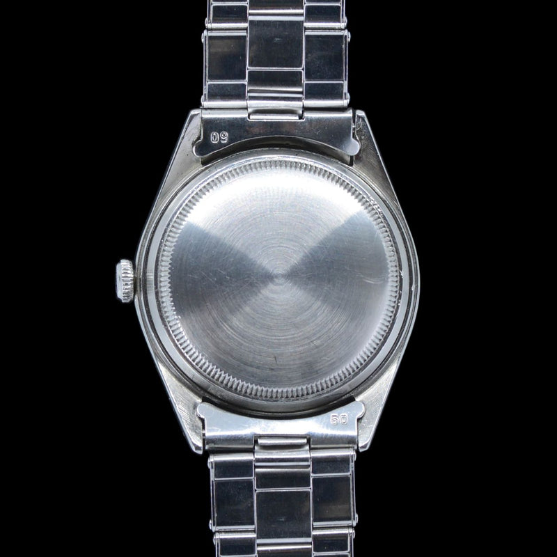 1958 Rolex Oyster Perpetual Chronometer Semi-Bubble Back Ovettone Cream Dial 5028
